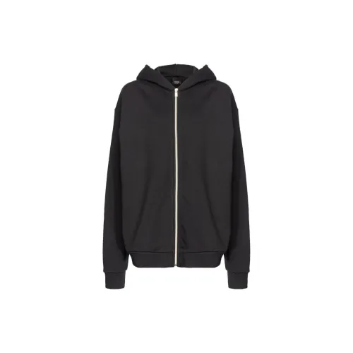 PINKO Felpa Staff Con Zip Jackets Coats Women's Black