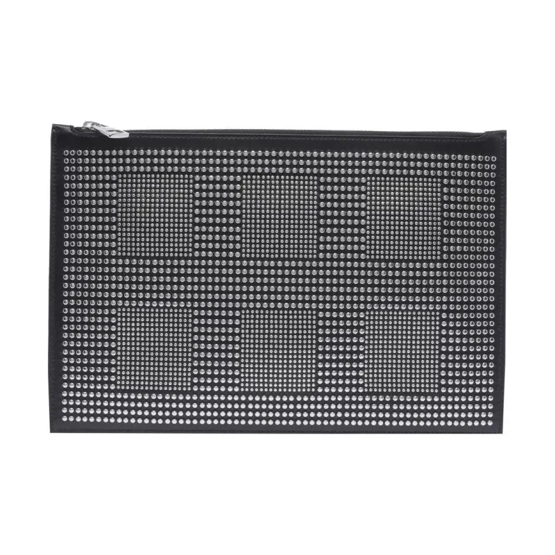 Alexander McQueen Calfskin Clutch Men's Black-0
