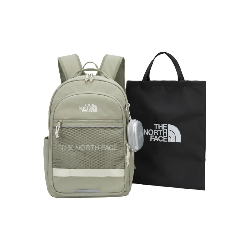 THE NORTH FACE Polyester Backpack Men's Slate Gray With Khaki Accents-5