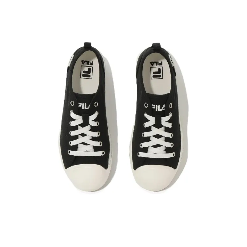 FILA Center Court G V3 Abrasion Resistant Low Top Canvas Shoes Unisex Black Korean Style-3