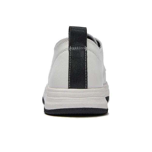 LAORENTOU Durable Lightweight And Breathable Low Top Skateboard Shoes 2.5cm Women's Ecru-4