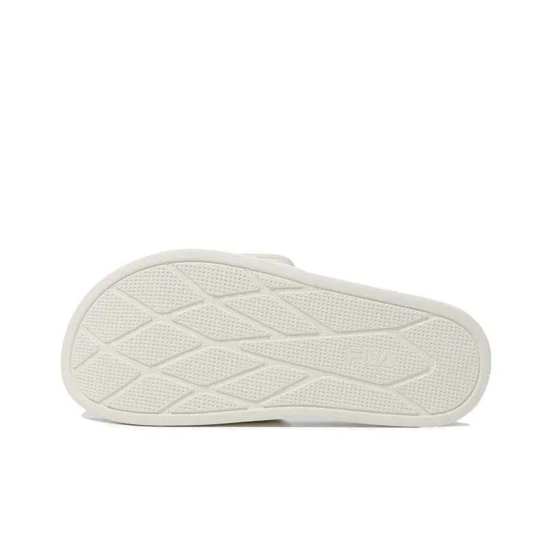 FILA Rubber Sole Abrasion Resistant Slide Slippers Unisex Blue White Korean Style-5