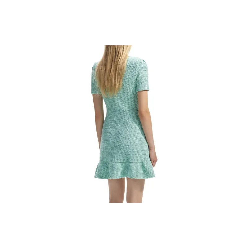 Self portrait Short Sleeved Dresses Women's Mint Green-1