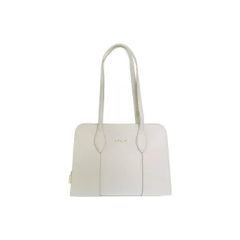 Furla Leather Tote Bag, Shopping Bag, Shoulder Bag, Handbag Women's Light Gray