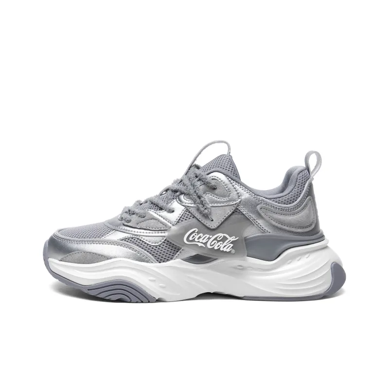 Coca Cola Wear Resistant Height Increasing Low Top Chunky Sneakers Unisex-0