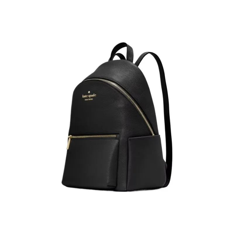 Kate Spade Leila Litchi Grain Leather Backpack Unisex Black-1