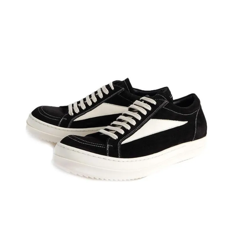 RICK OWENS Strobe Vintage Low Black Suede-1