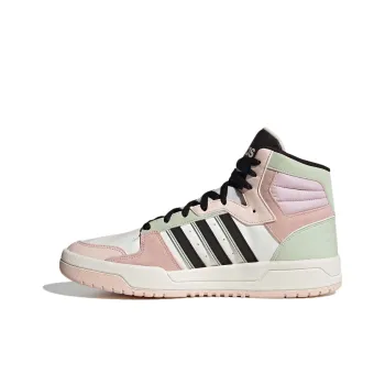 Adidas Neo Entrap Mid Cushioning Wear Resistant Mid Top Skateboard Shoes Unisex Pink