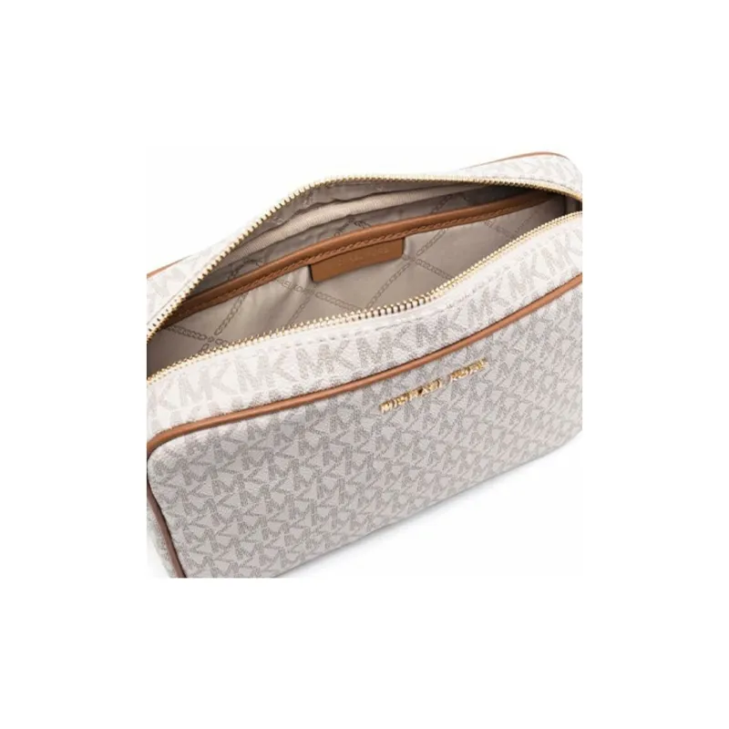 MICHAEL KORS Jet Set Canvas Crossbody Bags Shoulder Bags Women's Vanilla-3