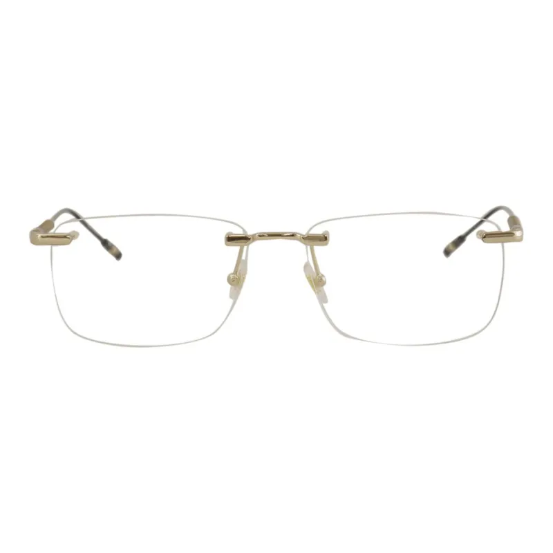 MONTBLANC Square Eyeglass Frames Men's Gold-1