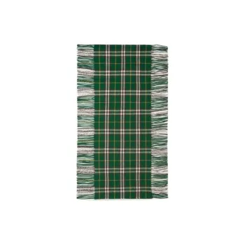 Burberry Checked Cashmere Fringed Scarf