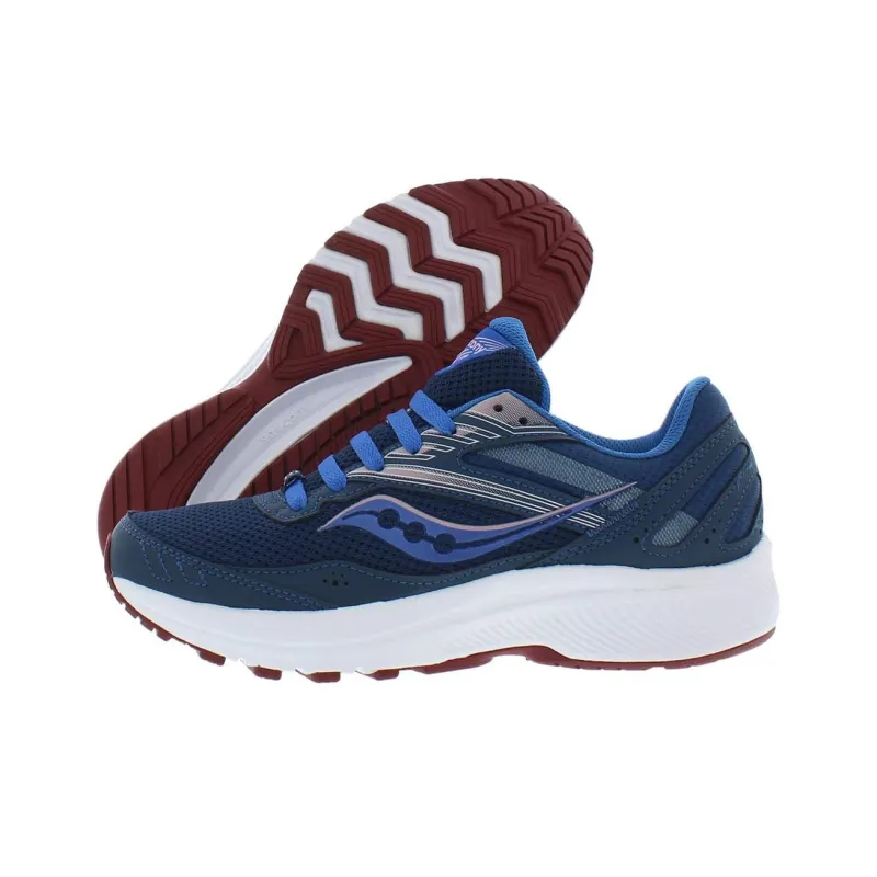 Saucony COHESION 15 Cushioning, Wear Resistant Low Top Running Shoes Women's Blue-3