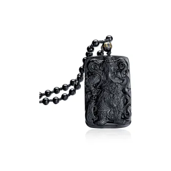 Yeon yun Jewelry Obsidian Jade Pendants Unisex