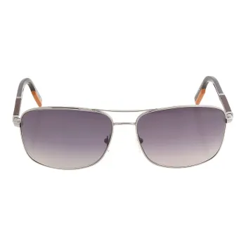 Zegna Metal Square Sunglasses Unisex Gray/Black