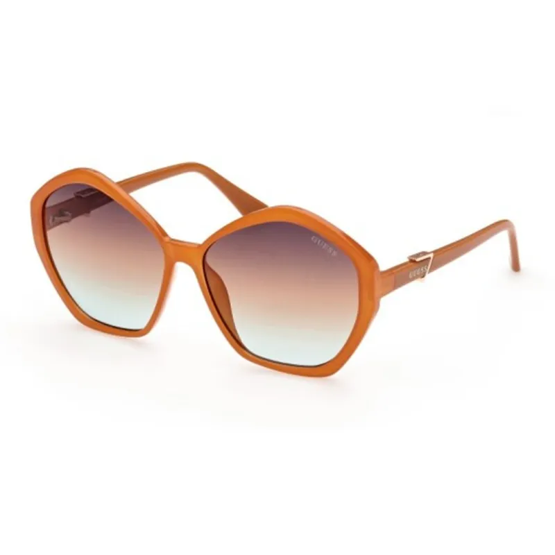 GUESS Plastic Irregular Shape Sunglasses Women's Orange-0