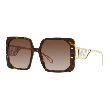 BVLGARI Tortoiseshell-effect Square-frame Sunglasses