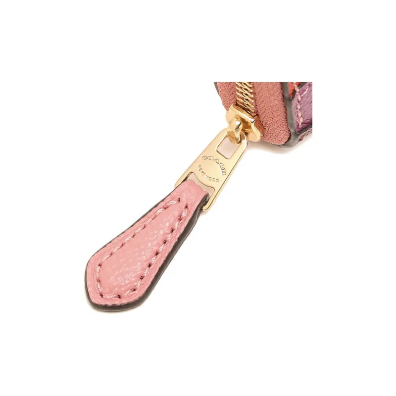 COACH Leather Wallet Medium Size Unisex Light Blush Multicolor-7