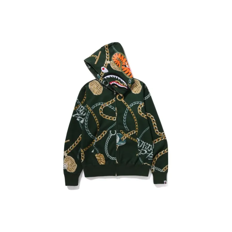 Bape Jewels Shark Full Zip Hoodie-1