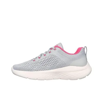 Skechers Go Run Lite Anti Slip Wear Resistant Low Top Running Shoes Women's Gray Pink