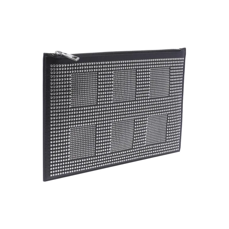 Alexander McQueen Calfskin Clutch Men's Black-1