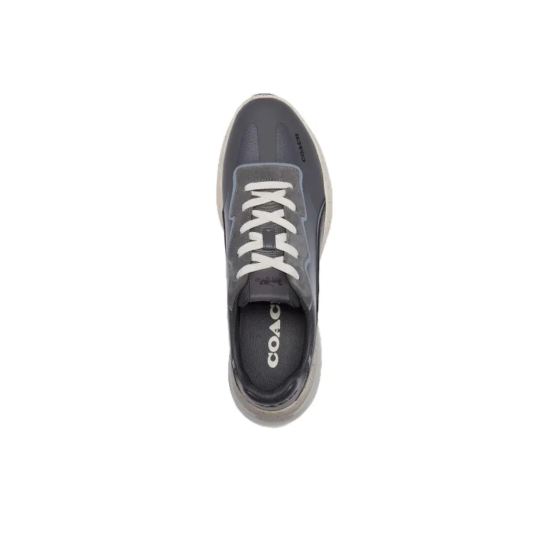 COACH Abrasion Resistant Low Top Casual Shoes Men's Gray-3