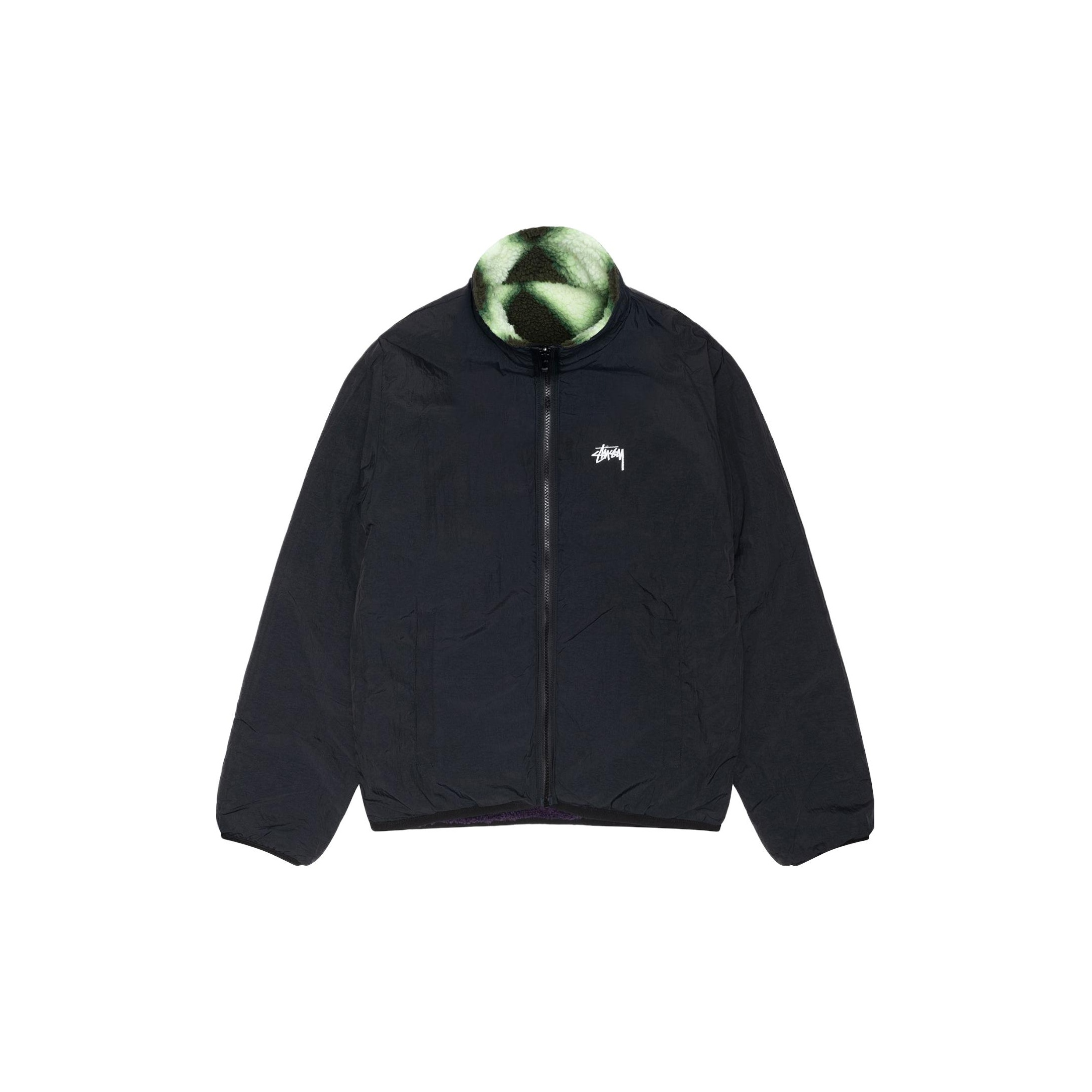 Stussy Sherpa Reversible Stamp Jacket - POIZON
