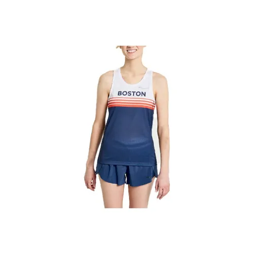 Saucony Stopwatch Singlet Tank Tops Women's Blue/White