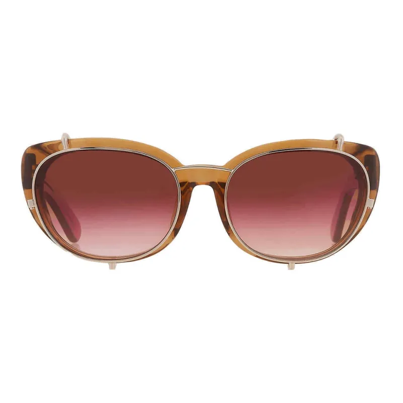 Yohji Yamamoto Acetate Butterfly Sunglasses Unisex Brown-2