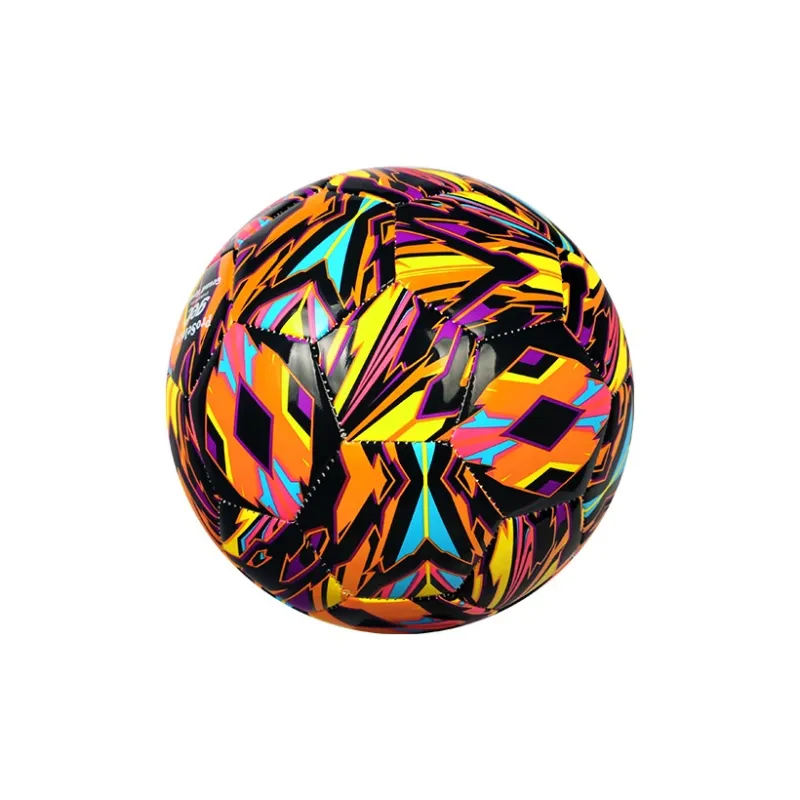 ProSelect x QUNYINGHUIXILIE Size 5 Soccer PU Machine Stitched Soccer Ball Unisex Black Orange Yellow-4