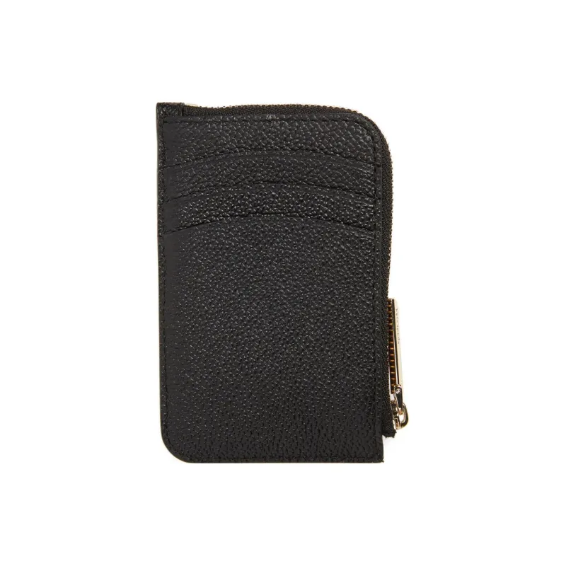 Kate Spade Margau Leather Card Clip Wallets Women's Black-1