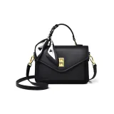 Black[Wide Strap+Thin Shoulder Strap+Silk Scarf]