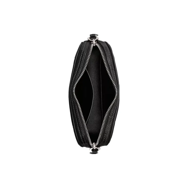 COACH Glove Tanning Baguette Bag, Portable Crossbody Bag, Shoulder Bag Trumpets Women's Black-2