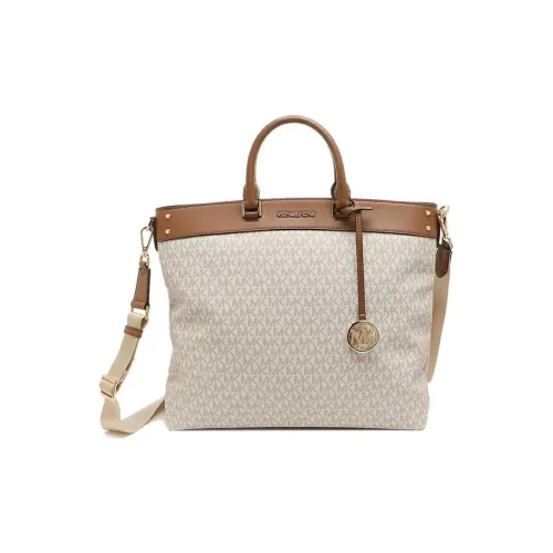 MICHAEL KORS Jet Set PVC detail Bag Shopping Bag Handbag Large Size Women's Vanilla