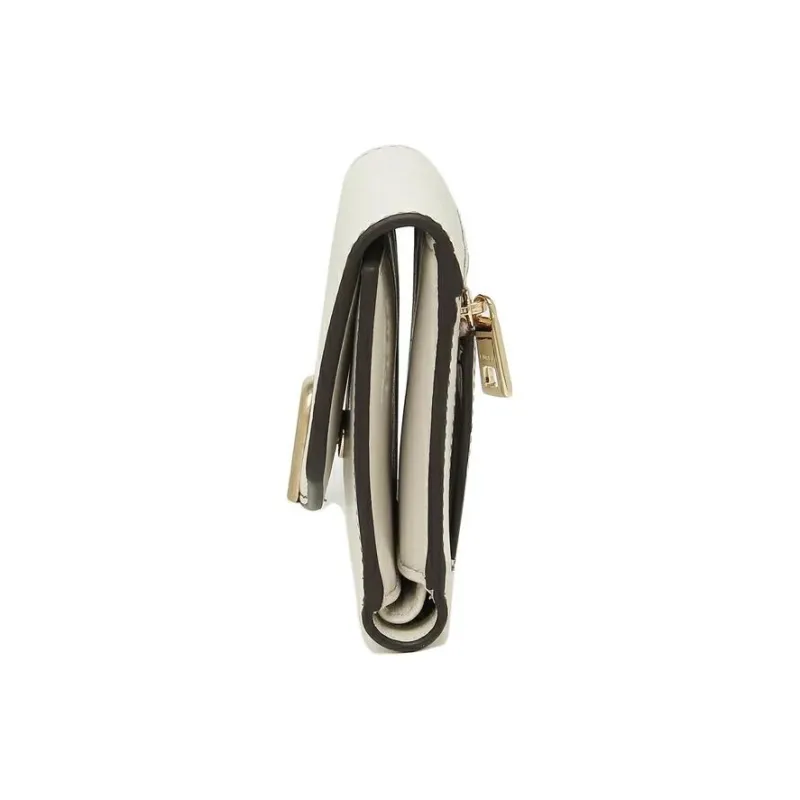 Furla Primula Leather Wallet Mini Women's Marshmallow White-3