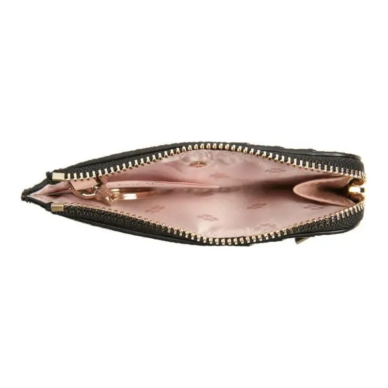 Kate Spade Margau Leather Card Clip Wallets Women's Black-2