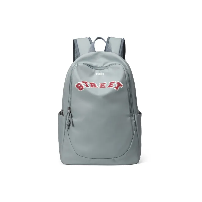 RIOREX Fabric Backpack Laptop Bags Unisex Black/Blue/Red-46
