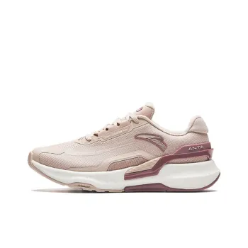 Anta Ignite Slip Resistant Cushioning Low Top Running Shoes Women's Pink Gray