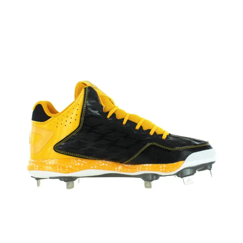 Adidas PowerAlley 2 Baseball Cleats Style 'Black Yellow'-1