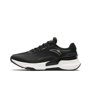 Anta Ignite Wear Resistant Slip Resistant Low Top Running Shoes Women's Black White