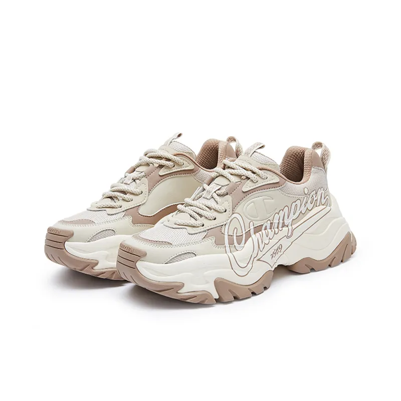 Champion Low Top Chunky Sneakers Women's Khaki-2
