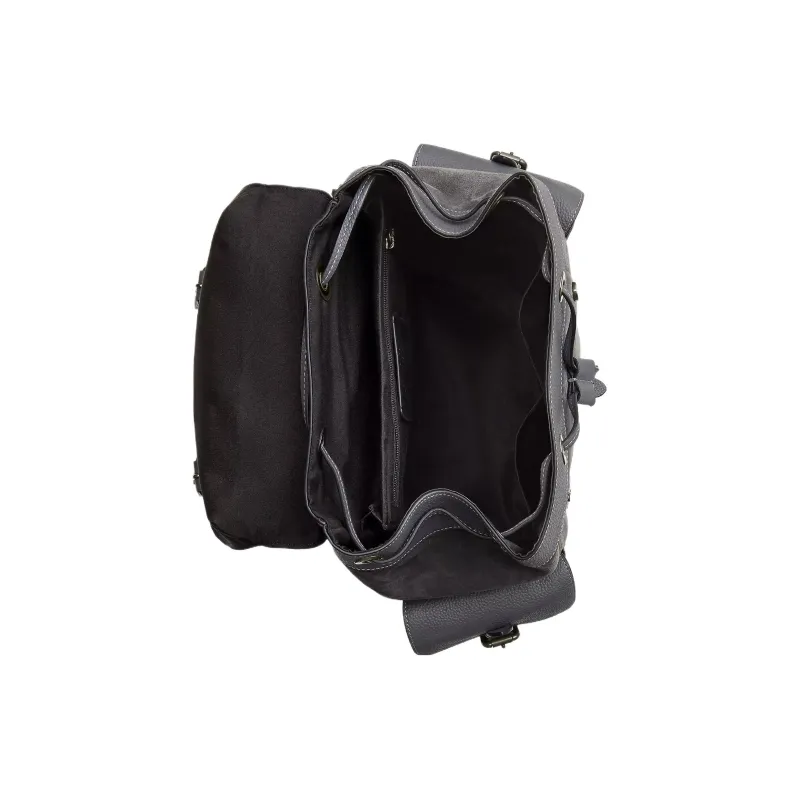 COACH Suede Backpack Tubas Women's Gray-1