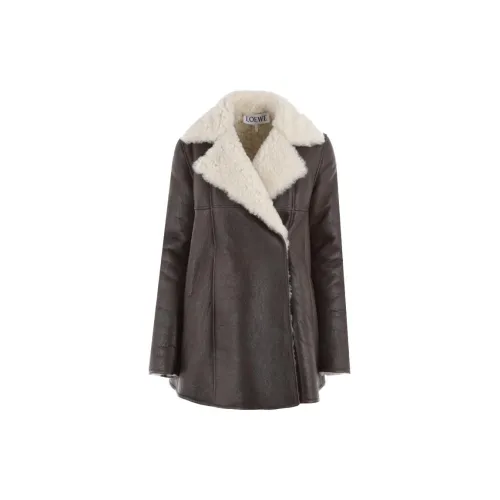 LOEWE Jackets Coats Women's Brown