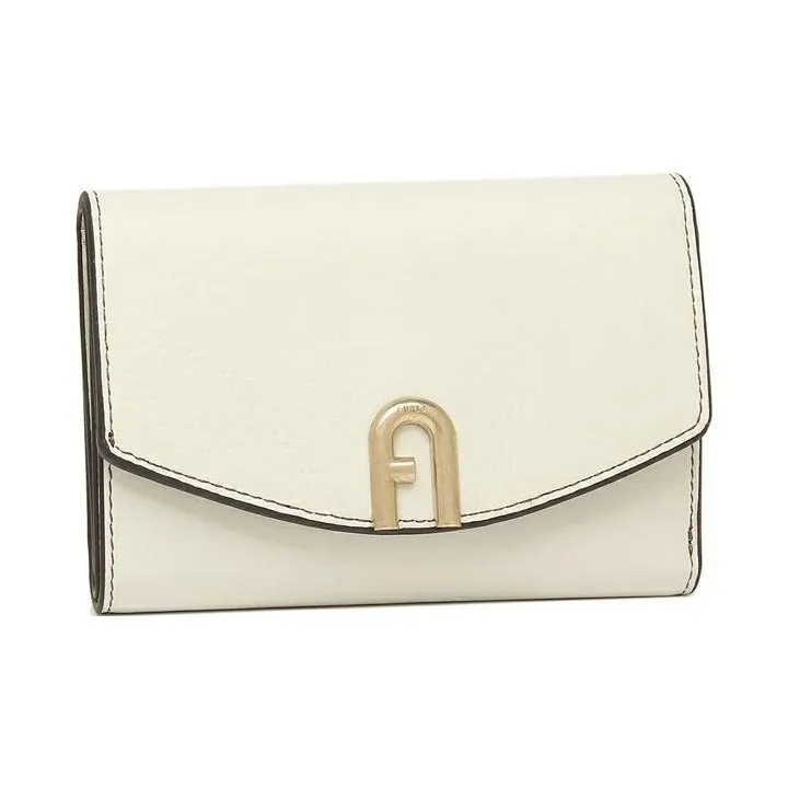 Furla Primula Leather Wallet Mini Women's Marshmallow White-1
