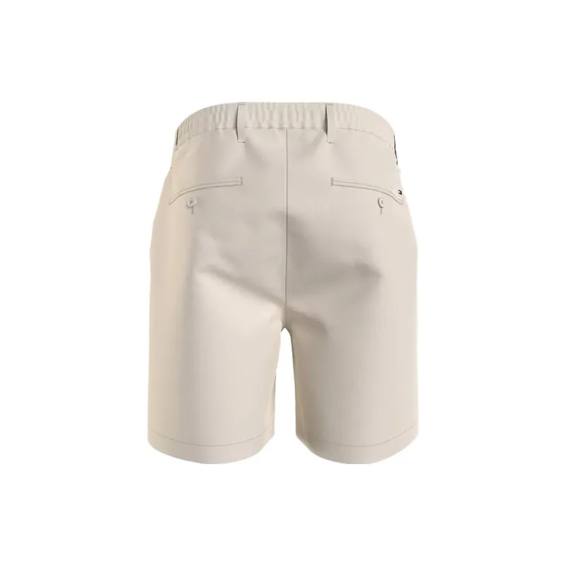 Tommy Hilfiger Solid 7' Chino Short Pants & Shorts Ivory Casual Shorts Men's White-1
