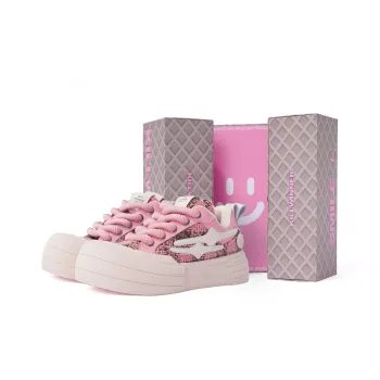 KILLWINNER Wear Resistant Slip Resistant Low Top Skateboard Shoes Unisex Pink