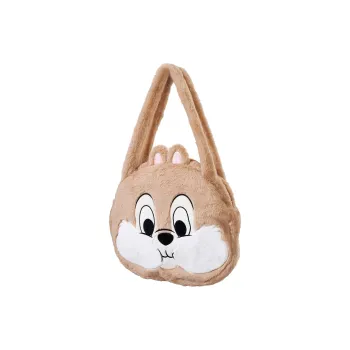 Disney Plush Polyester Tote Bag Shopping Bag Shoulder Bags Large Size Women's Beige