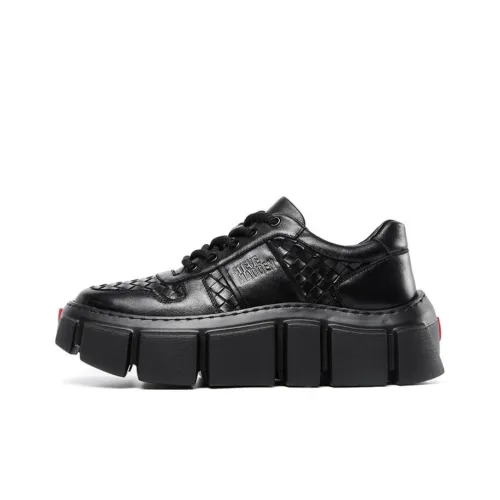 STEVE MADDEN Skateboard Shoes Men Low-Top Black