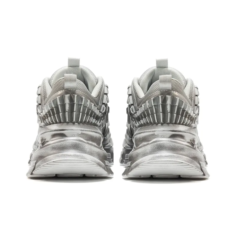 OGR Universe Carbon Blade Collection Low Top Chunky Sneakers Unisex Gray Limited Edition Destroyed-4
