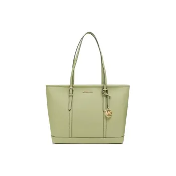 MICHAEL KORS Jet Set Leather Tote Bag, Shopping Bag, Handbag Tubas Women's Green