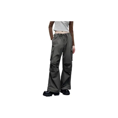 URBAN REVIVO Cargo Pants Women's Medium Gray